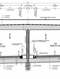 S 2, Querschnitt Unterführung Breitenleer Straße