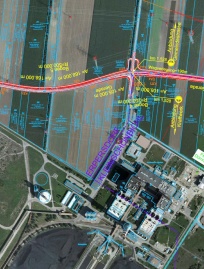 Lageplan Detailauschnitt Umfahrung Zwentendorf - Bereich AVN VP 2013