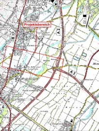 Projektgebiet Untersuchungsraum Guntramsdorf