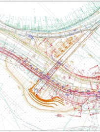 Semmering Basistunnel neu - Lageplan Bereich Gloggnitz