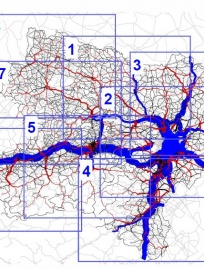 Verkehrsmodell Niederösterreich - Einteilung NÖ für Auswertung
