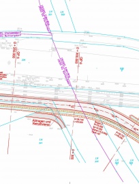 ÖBB Krems - Herzogenburg: Lageplan Variante Ersatzprojekt EK