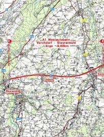 A1 Generalerneuerung Vorchdorf - Steyrermühl: Projektbereich